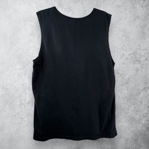 LoveLoud Unisex Tank Top with Headphones and Heart Rainbow Graphic - Picture 3 of 8